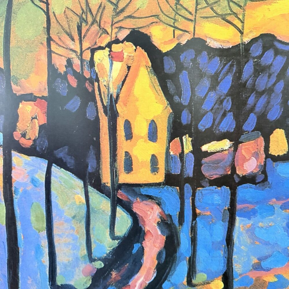 Wassily Kandinsky Winterlandschaft I Winter Landscape 1909 34.5x27” Print Poster - Picture 10 of 13